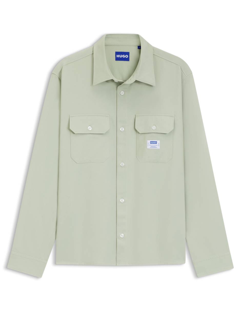 Camisa casual de algodón manga larga para hombre 2