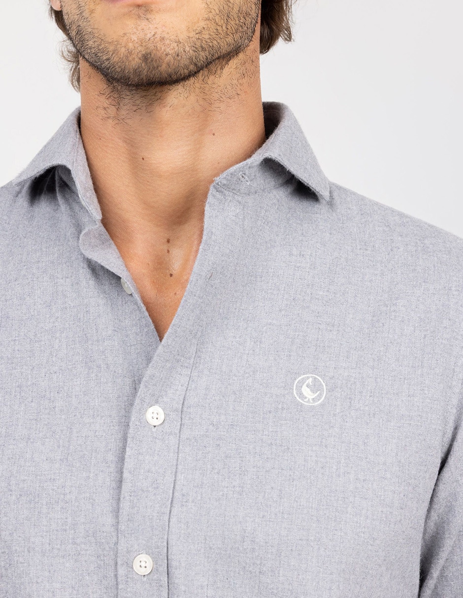 CAMISA EL GANSO 1050W250037 B, G, GRIS