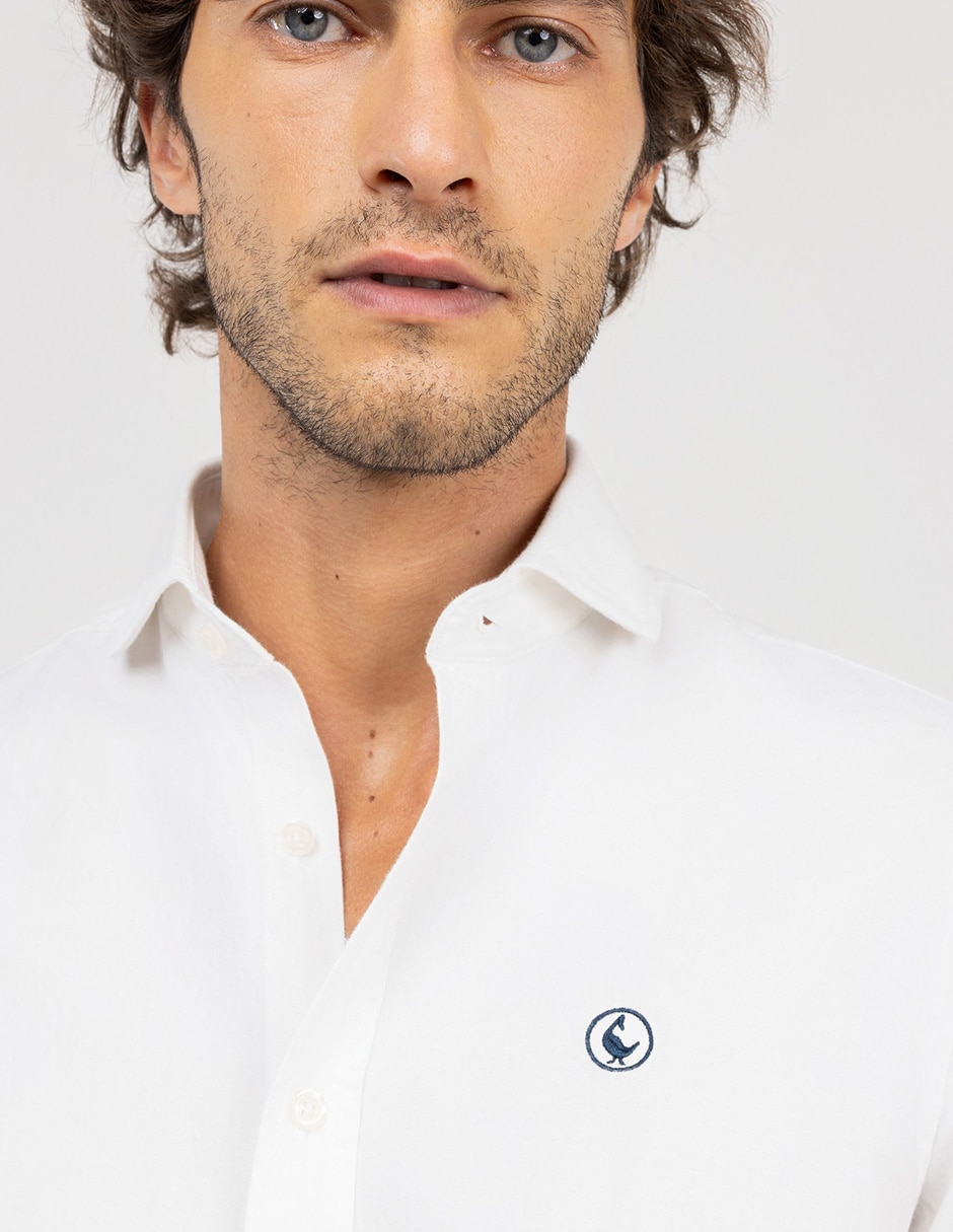 CAMISA EL GANSO 1050W25003, CH, BLANCO
