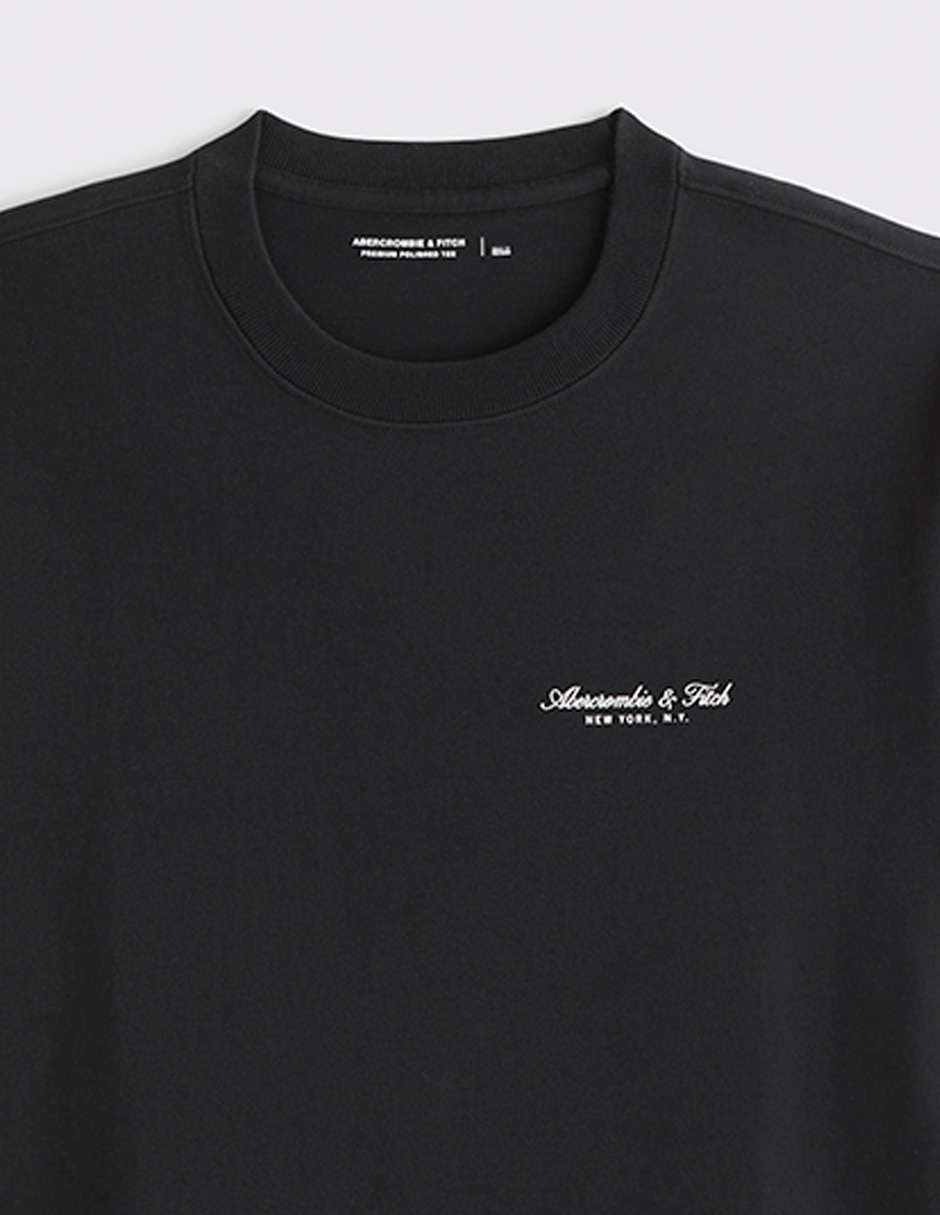 PLAYERA ABERCROMBIE & FITCH, G, NEGRO