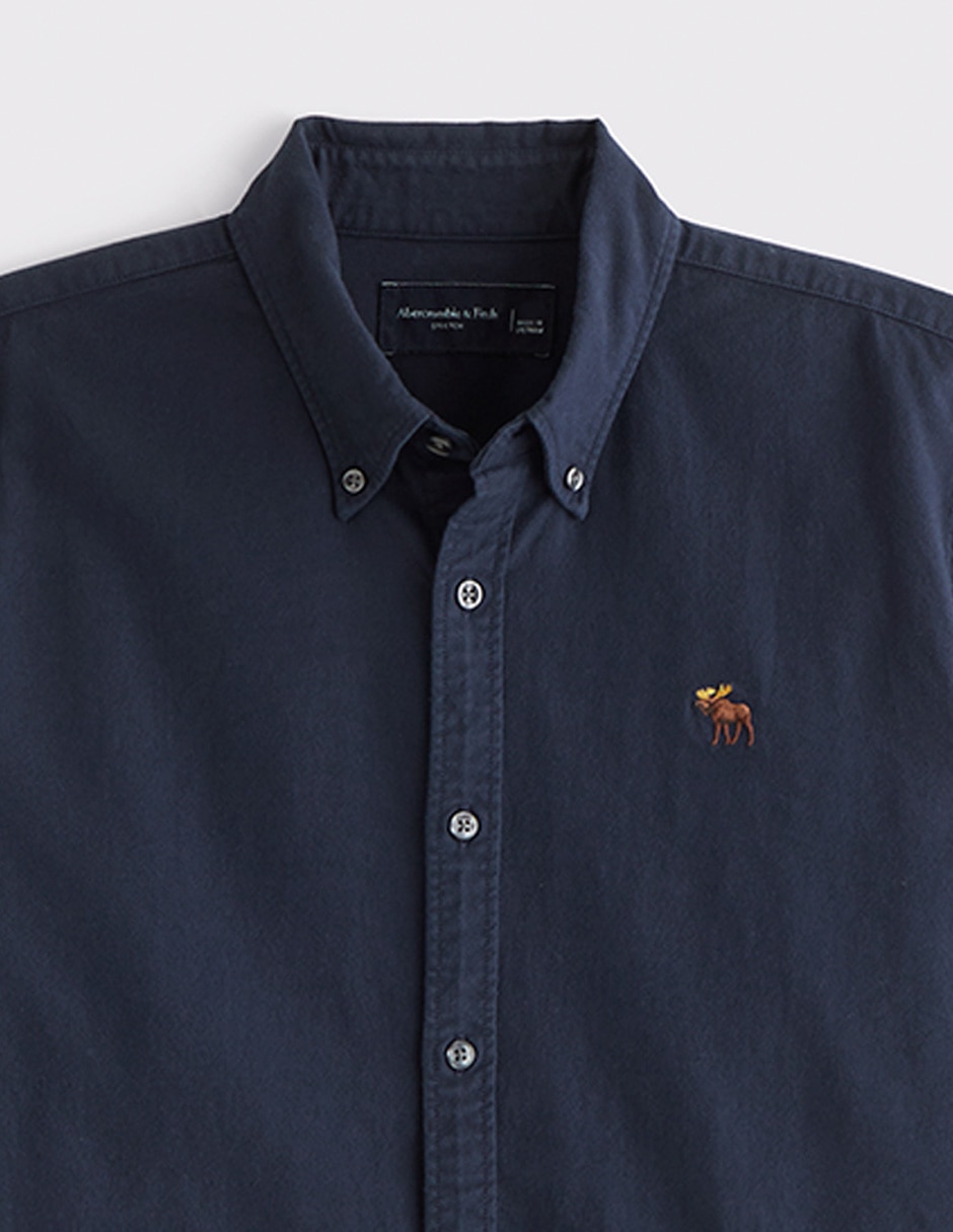 Camisa casual de algodón manga larga para hombre 2