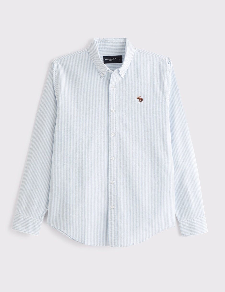 Camisa casual de algodón manga larga para hombre Camisa casual de algodón manga larga para hombre