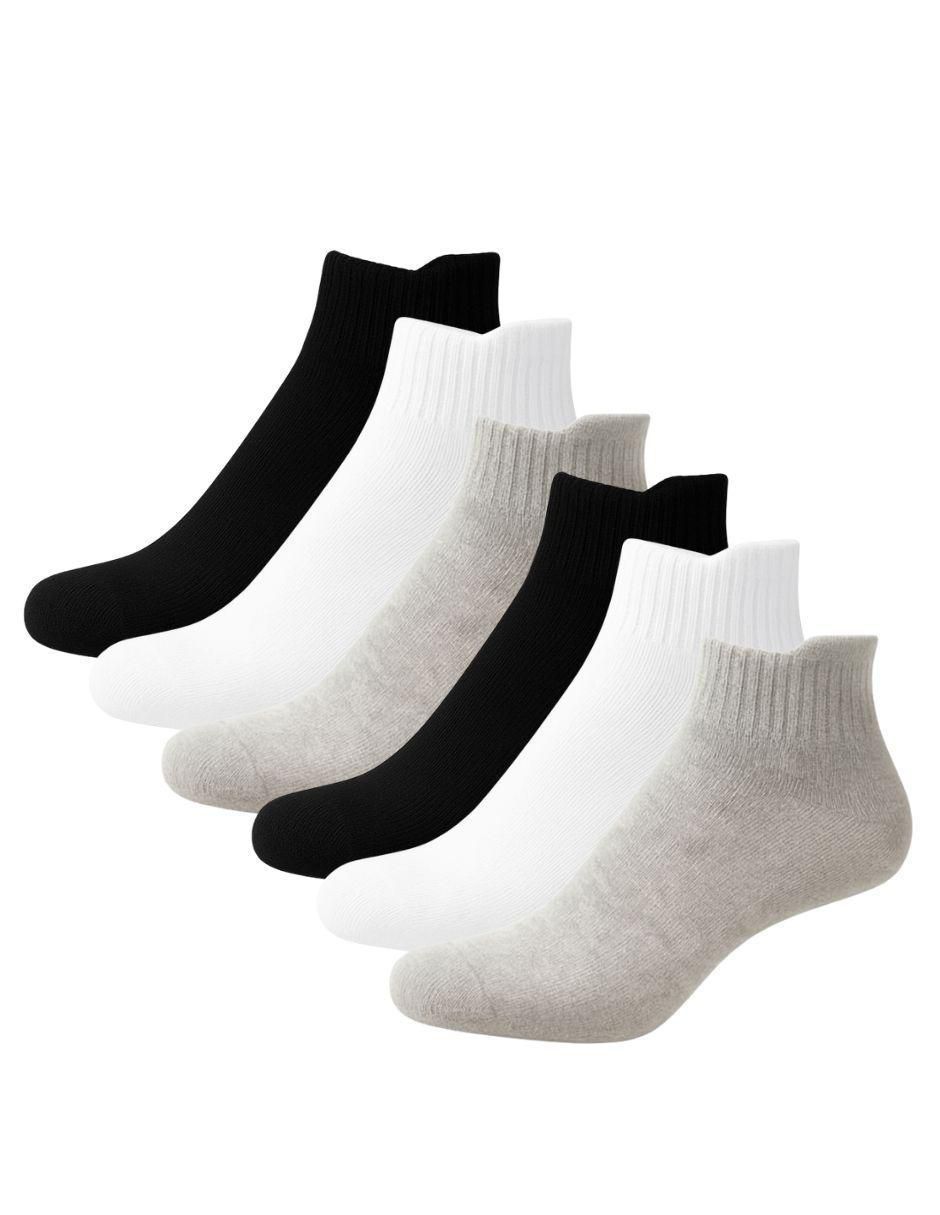 Set de tín John transpirable de algodón para hombre 6 pares