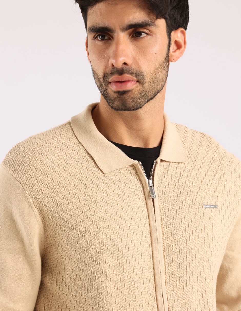 Suéter cuello con cierre para hombre 5