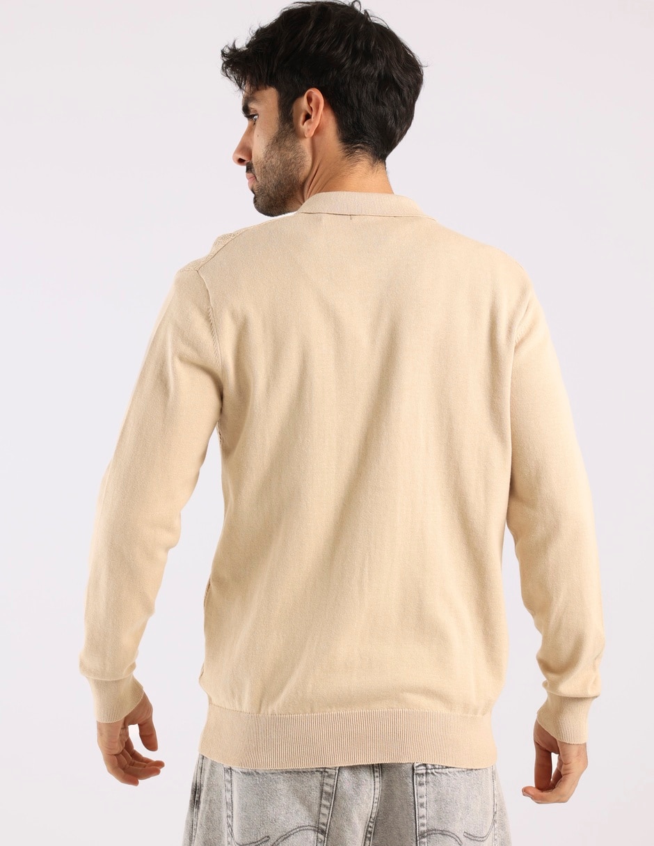 Suéter cuello con cierre para hombre 6