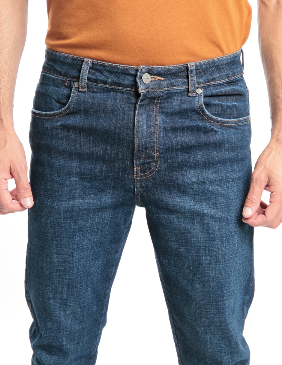Jeans slim KCOI25PAN81 lavado medio para hombre 4