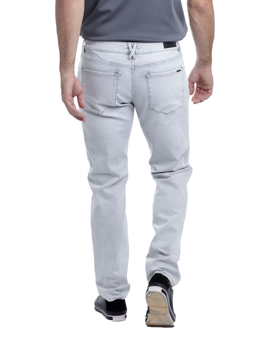 Jeans slim lavado medio para hombre 3