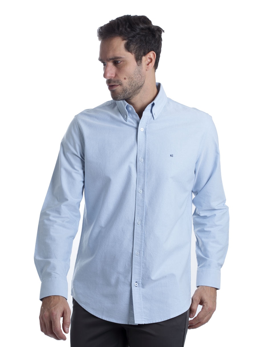 Camisa casual manga larga para hombre