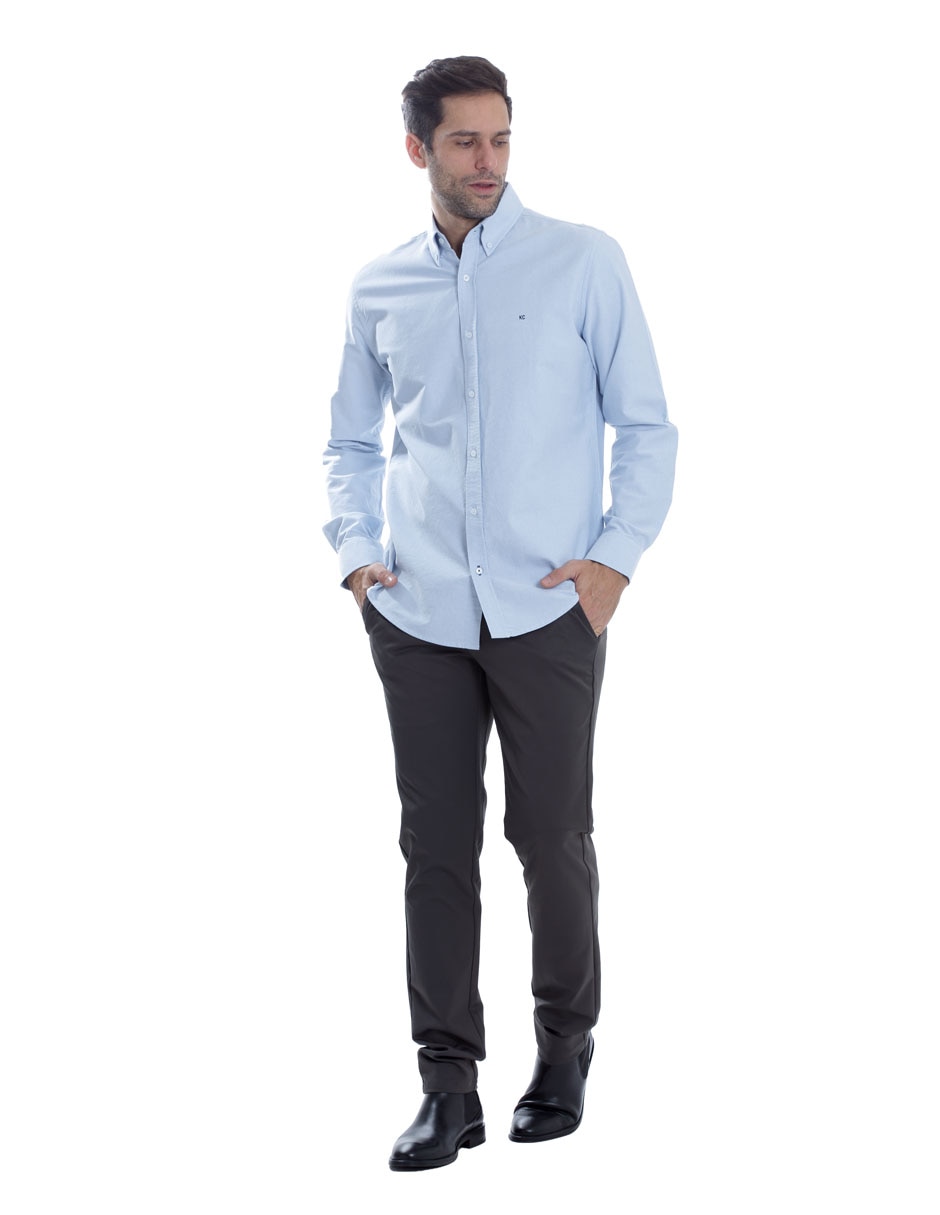 Camisa casual manga larga para hombre 2