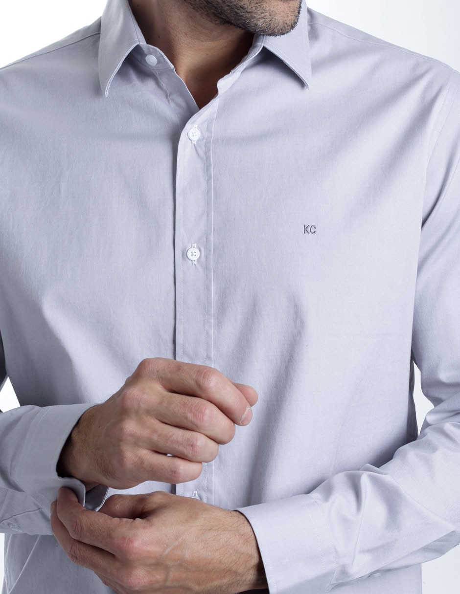 Camisa casual de algodón manga larga para hombre 3