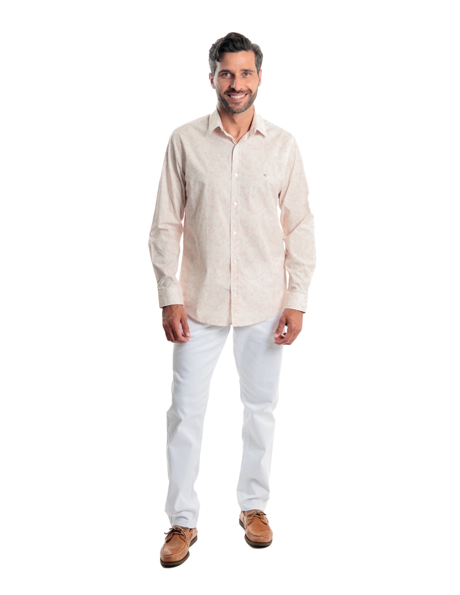 Camisa casual de algodón manga larga para hombre 2