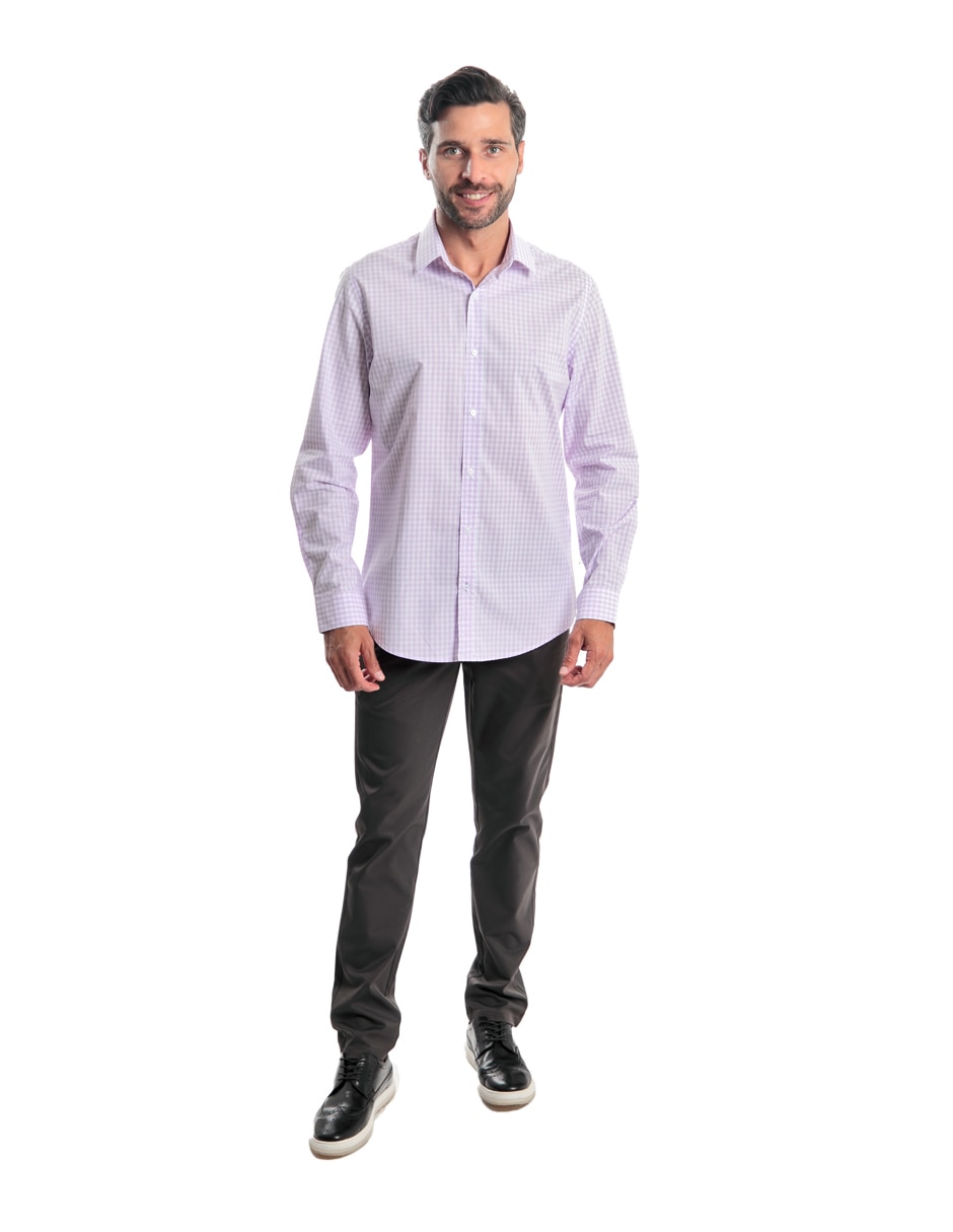 Camisa casual manga larga para hombre 2