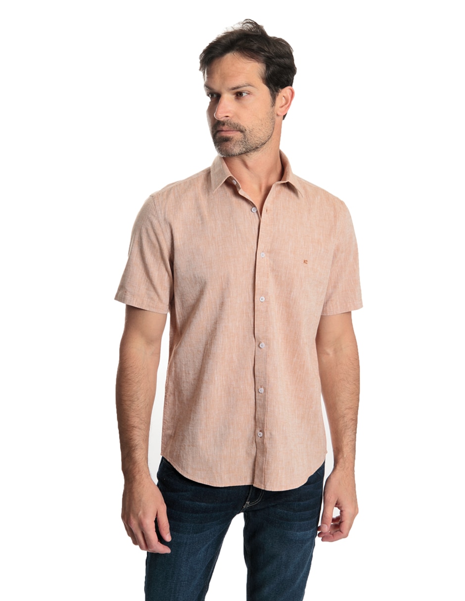 Camisa casual manga corta para hombre 5