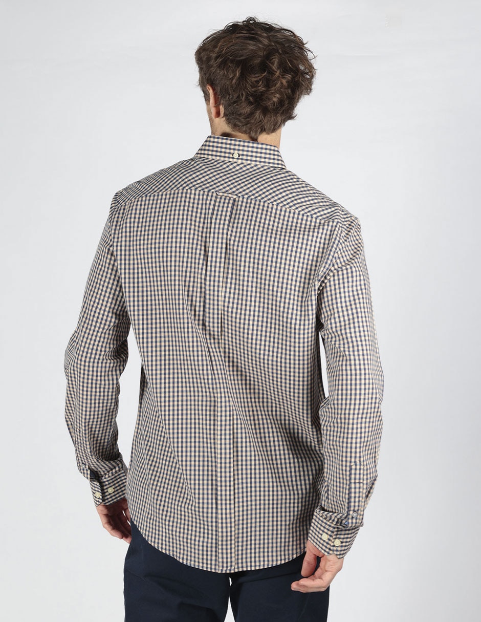 Camisa business casual de algodón manga larga para hombre 5
