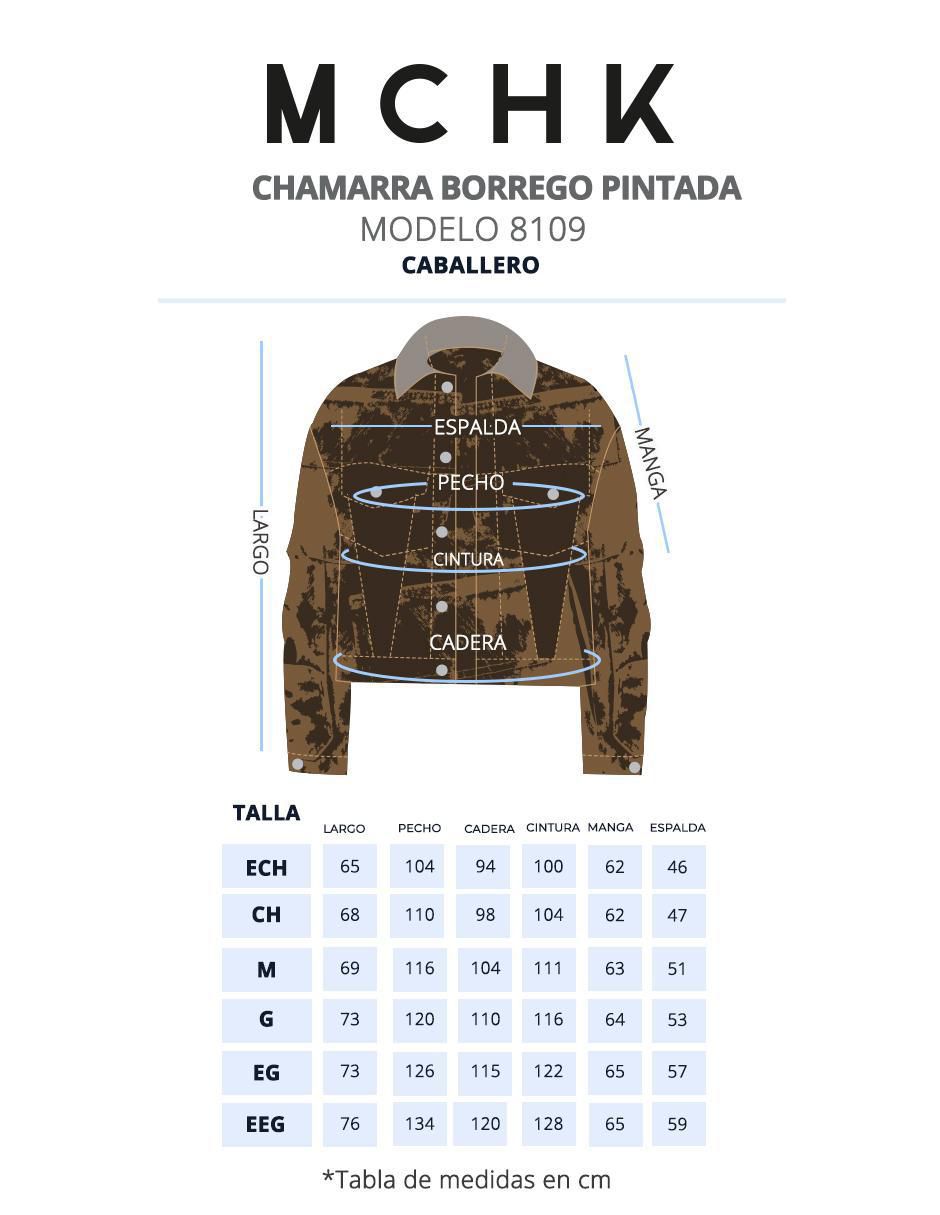 Chamarra Denim Borrego de Mezclilla con bolsillos para hombre 5