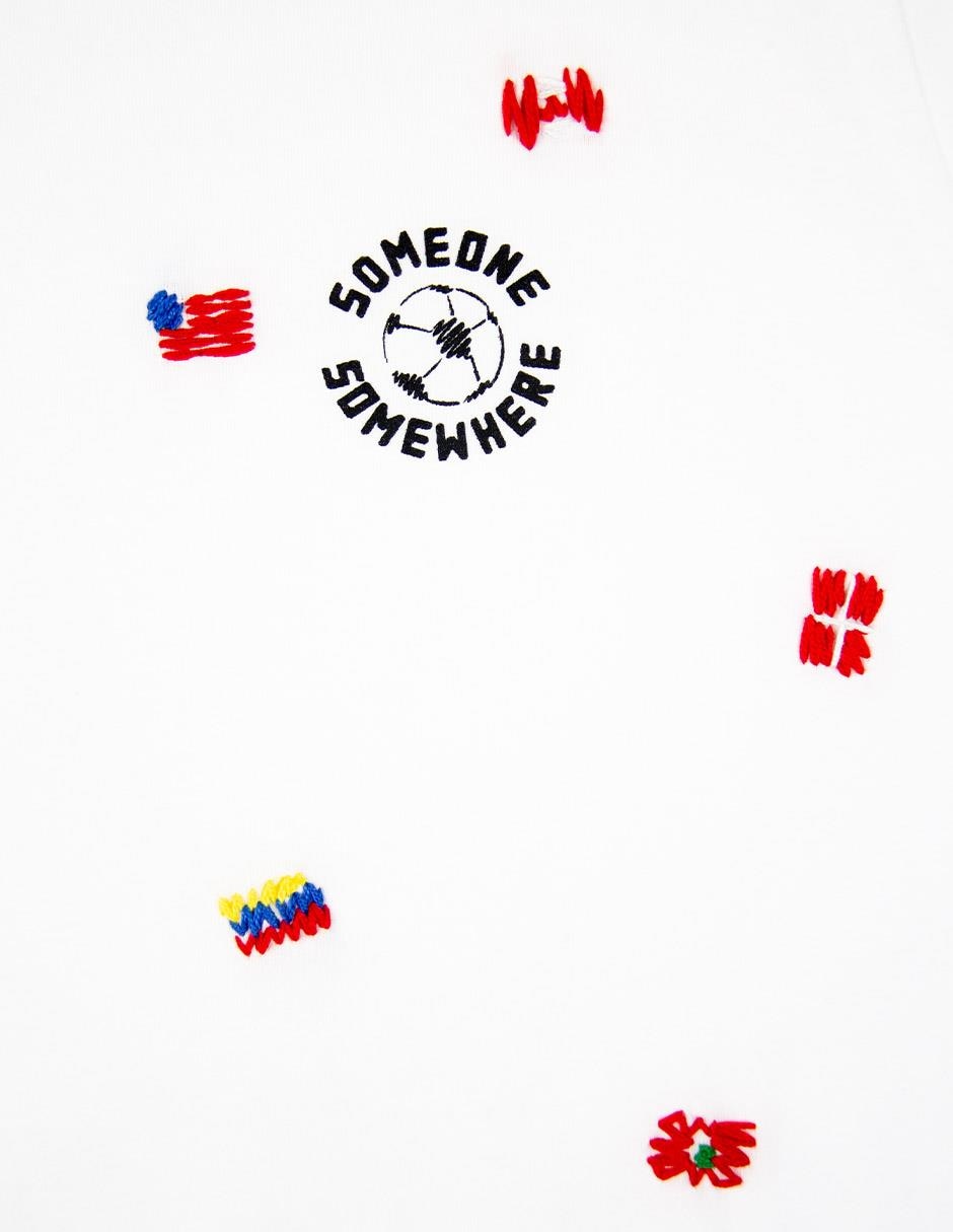 Playera Confetti Mundial cuello redondo para hombre 3
