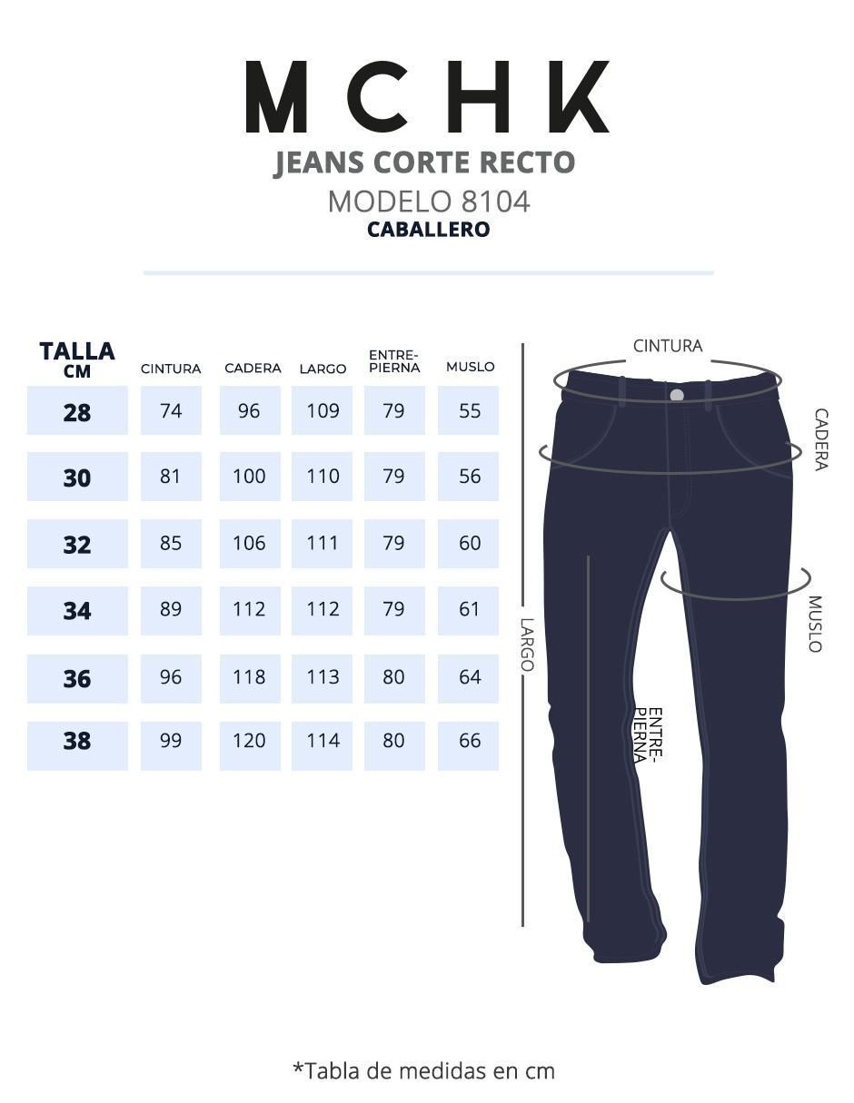 Jeans straight lavado obscuro para hombre 5