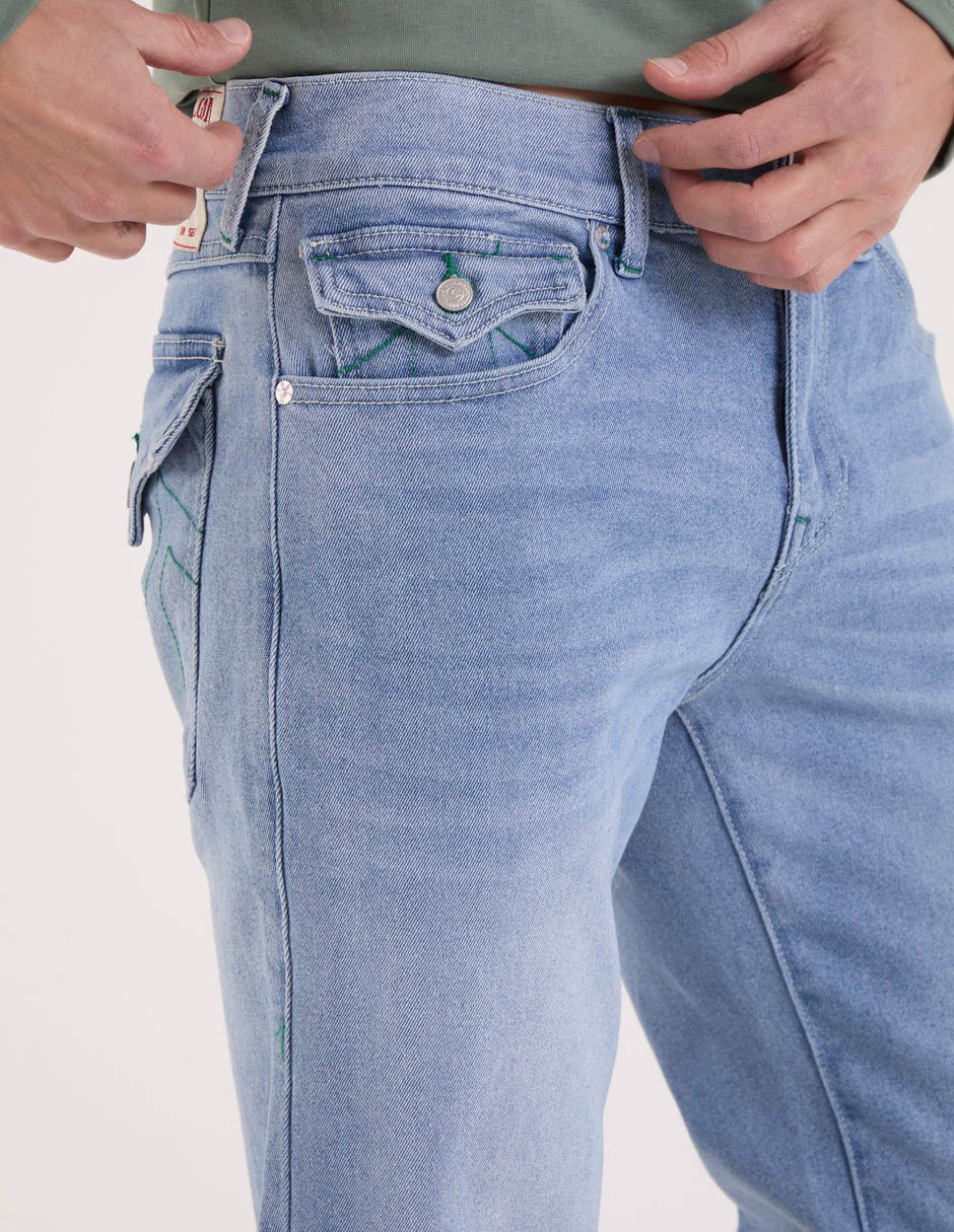Jeans slim deslavado para hombre 5