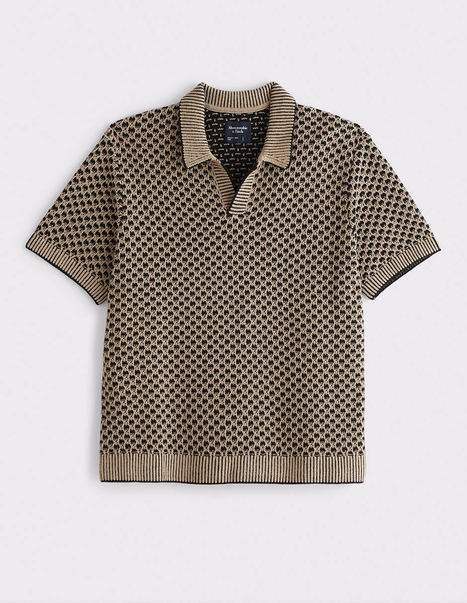 Playera cuello camisero para hombre