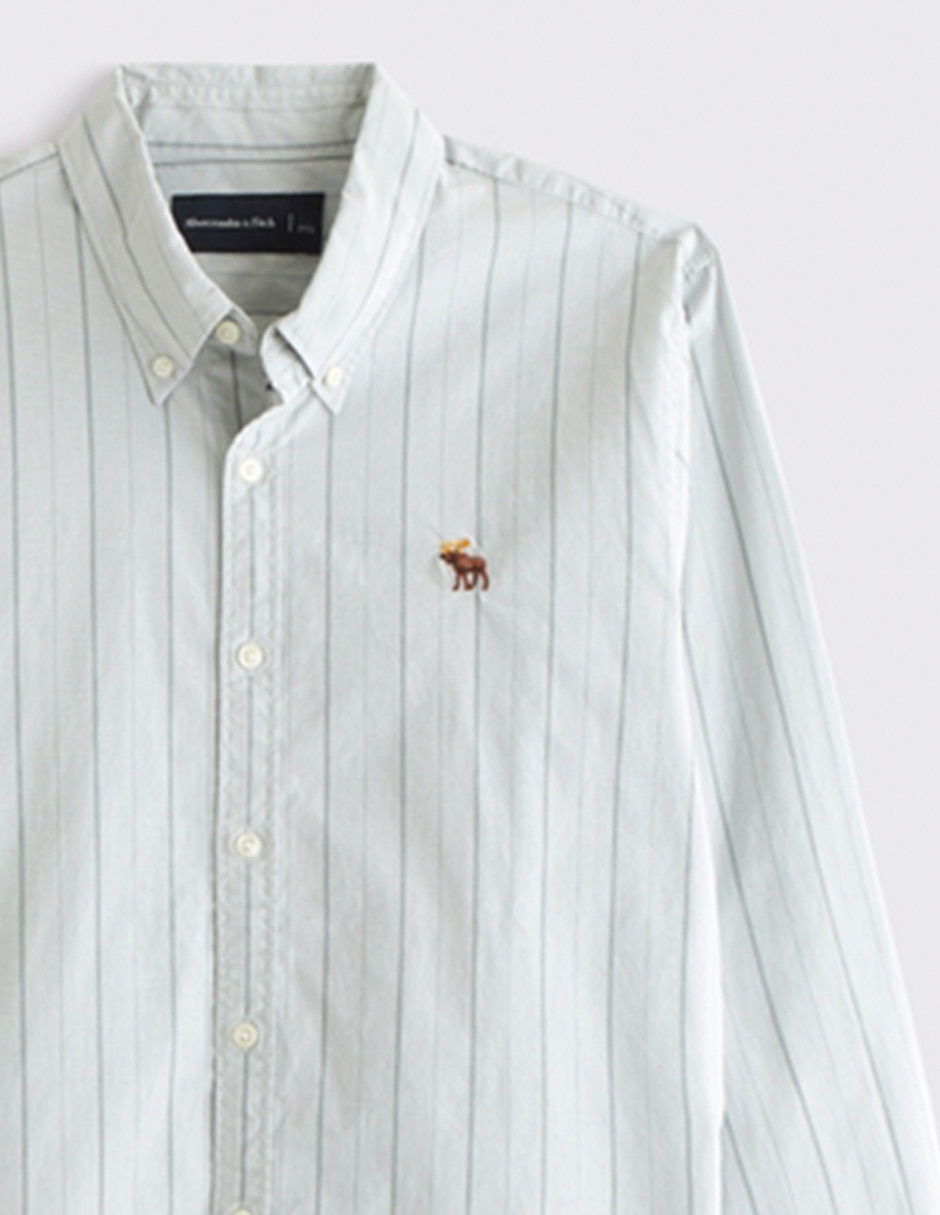 Camisa casual de algodón manga larga para hombre 3
