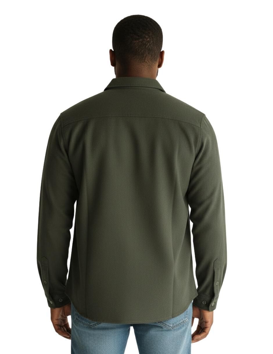 "camisa/sobrecamisa" casual eddie bauer "de" (si aplica) algodón "manga" larga "para hombre"