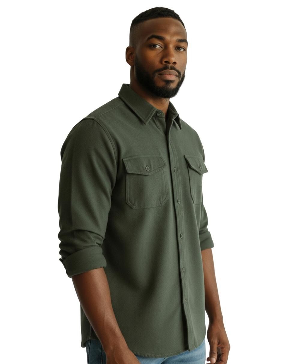 "camisa/sobrecamisa" casual eddie bauer "de" (si aplica) algodón "manga" larga "para hombre"