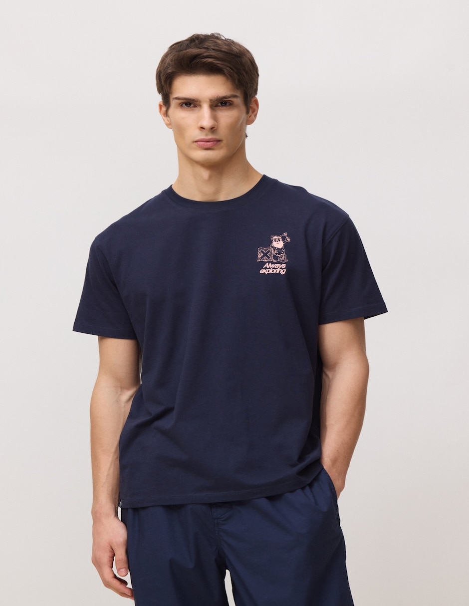 Playera cuello redondo para hombre
