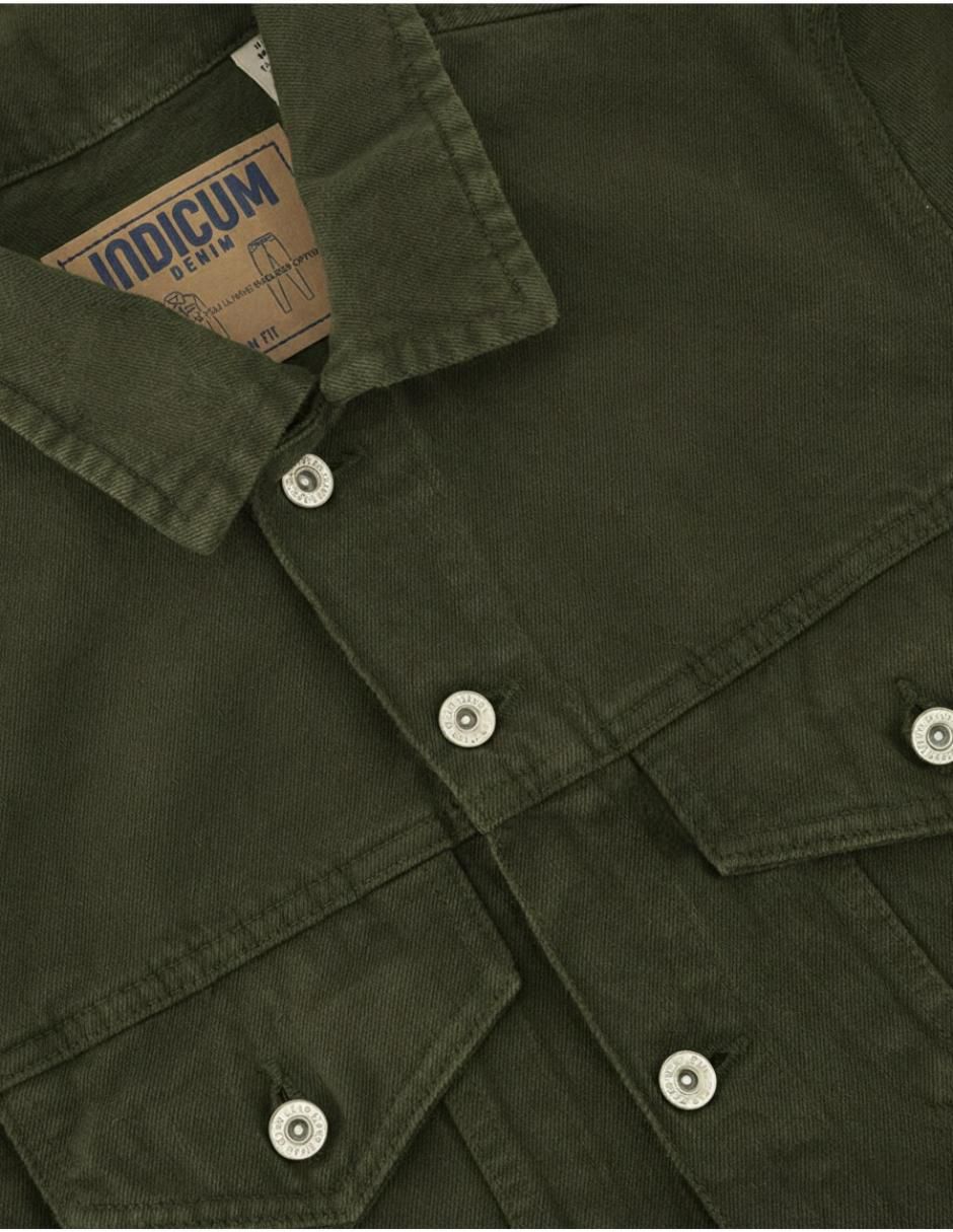 Chamarra denim de mezclilla con bolsillos para hombre 7