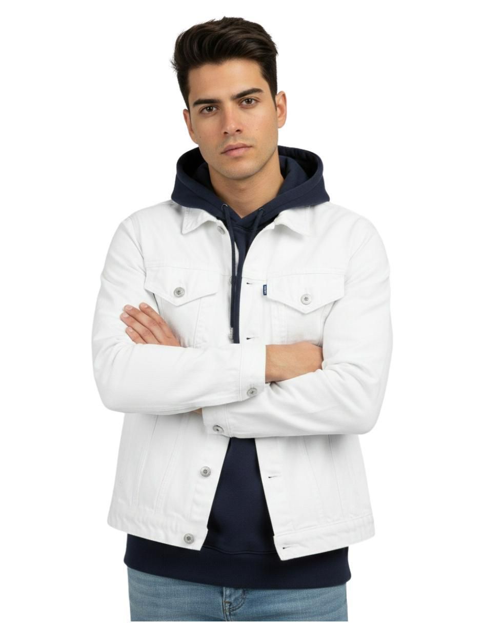 Chamarra denim de mezclilla para hombre
