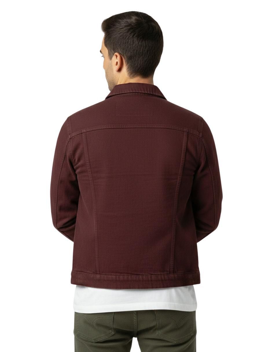Chamarra denim de mezclilla con bolsillos para hombre 6