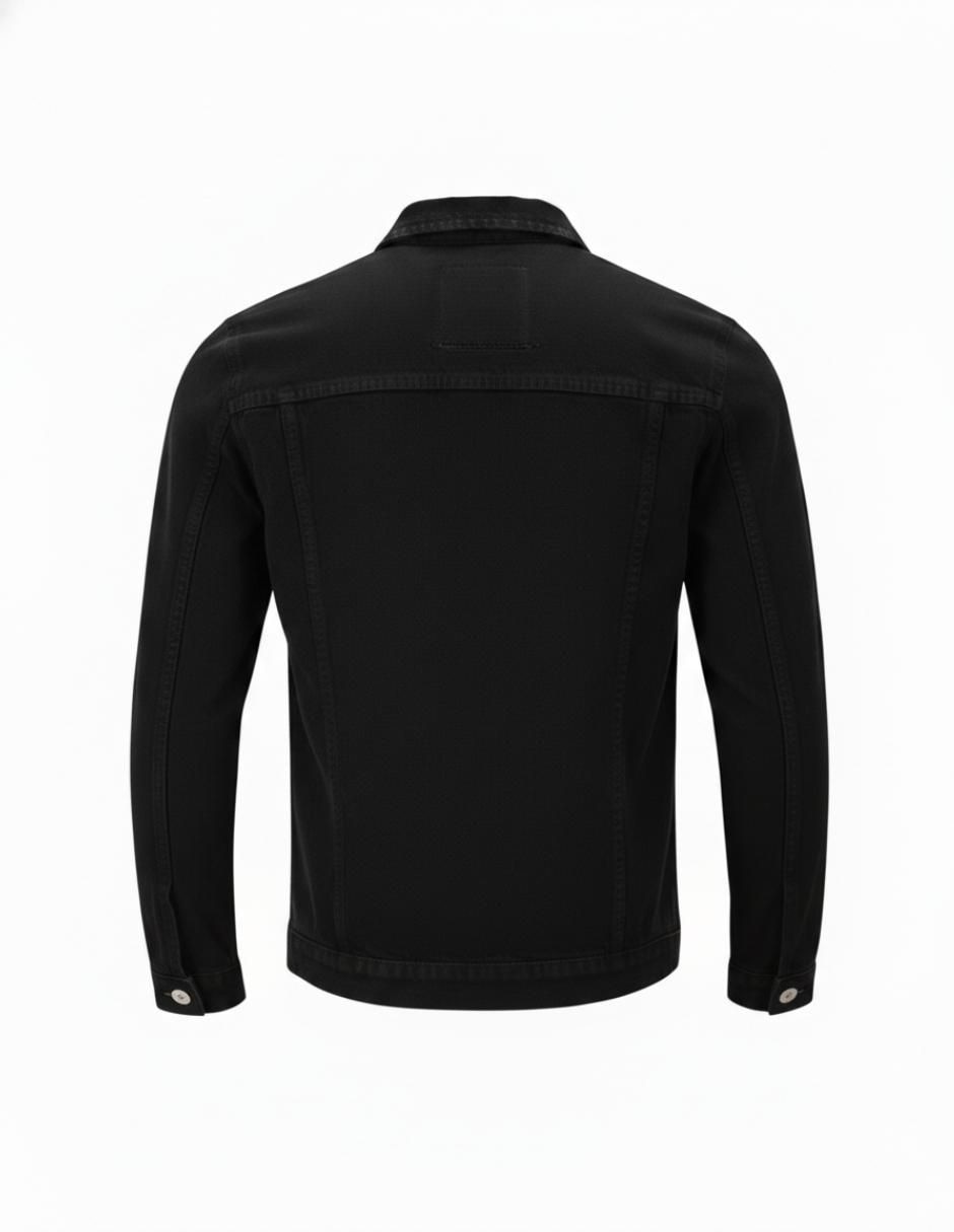 Chamarra denim de mezclilla con bolsillos para hombre 5