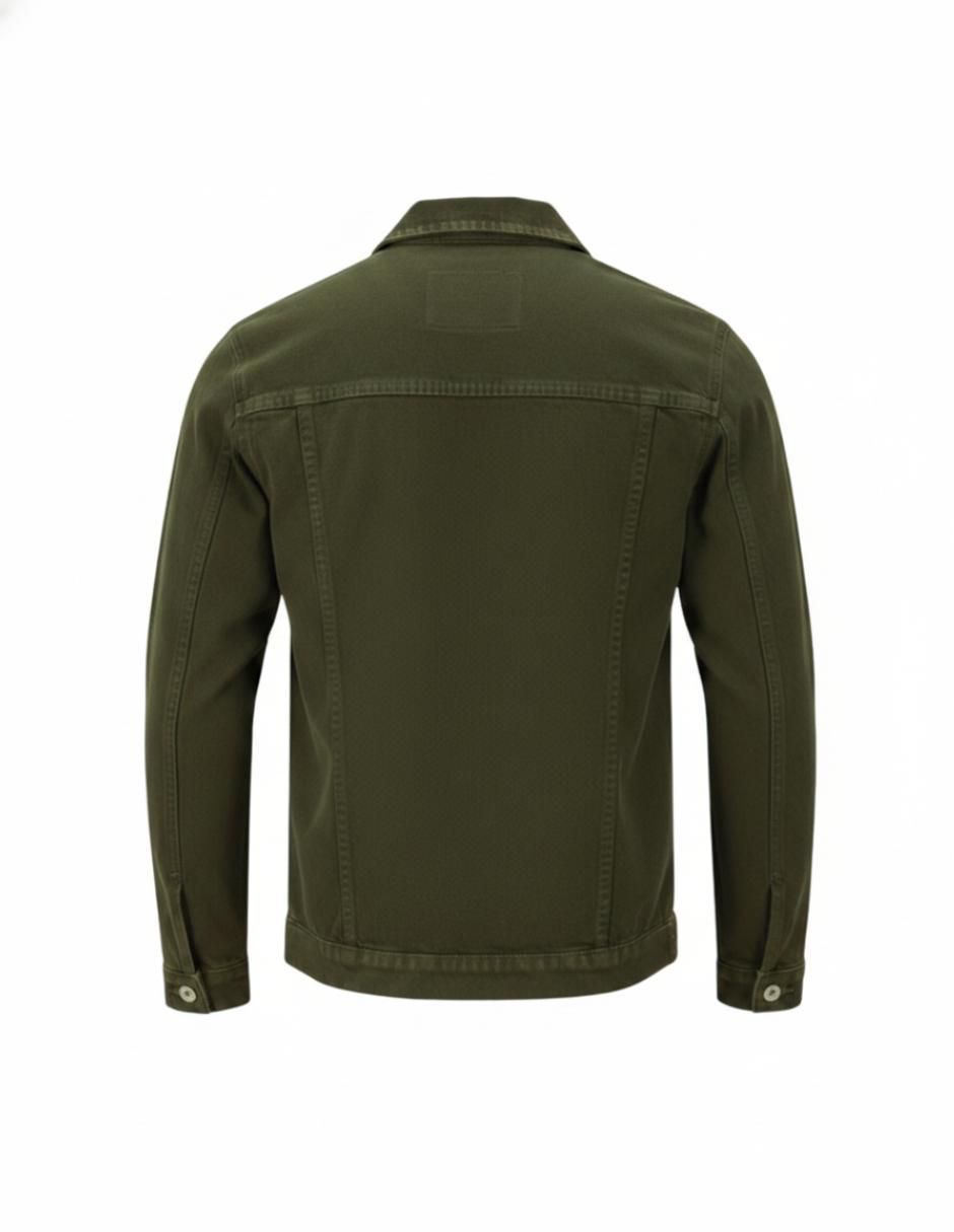 Chamarra denim de mezclilla con bolsillos para hombre 3