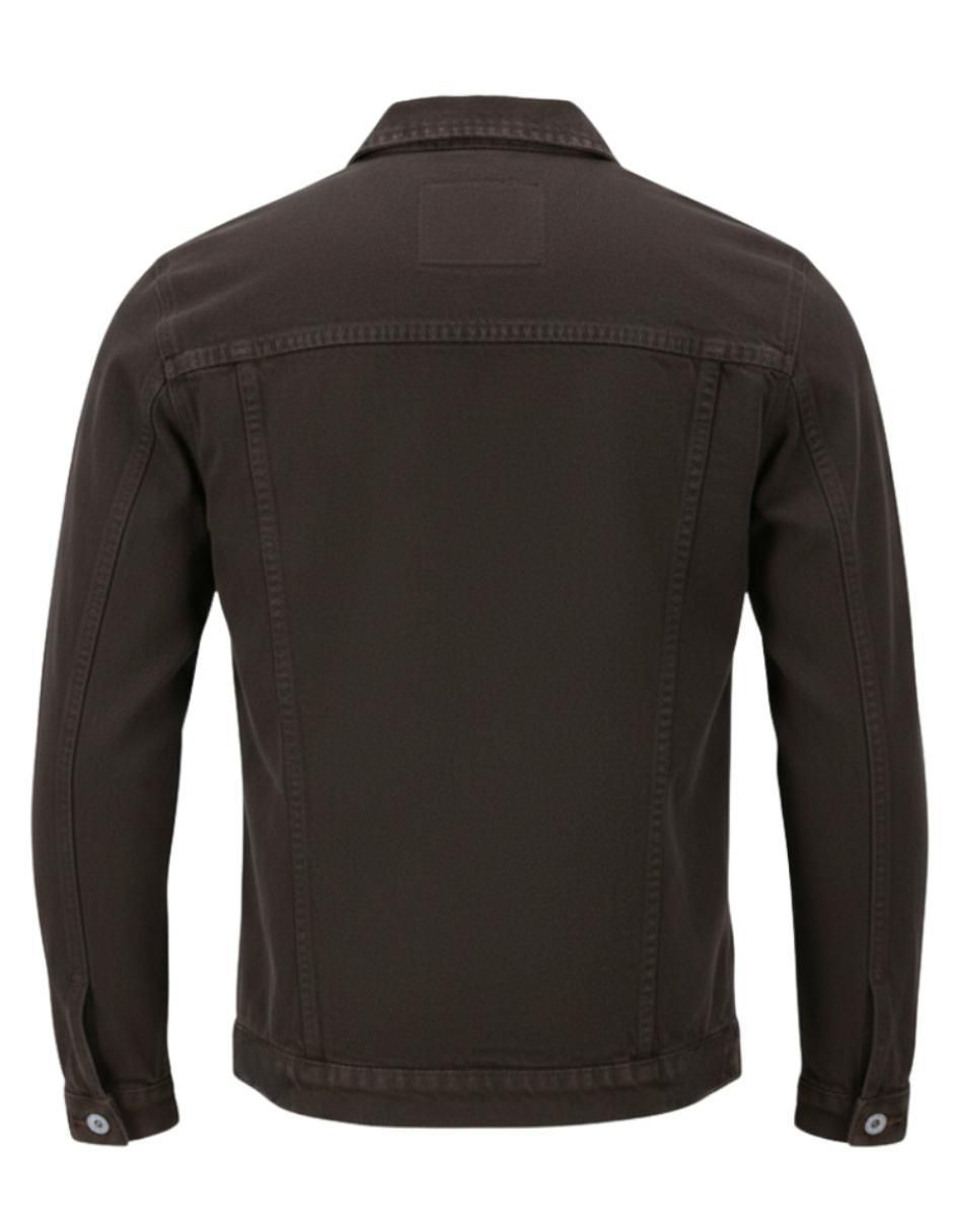 Chamarra denim de mezclilla con bolsillos para hombre 2