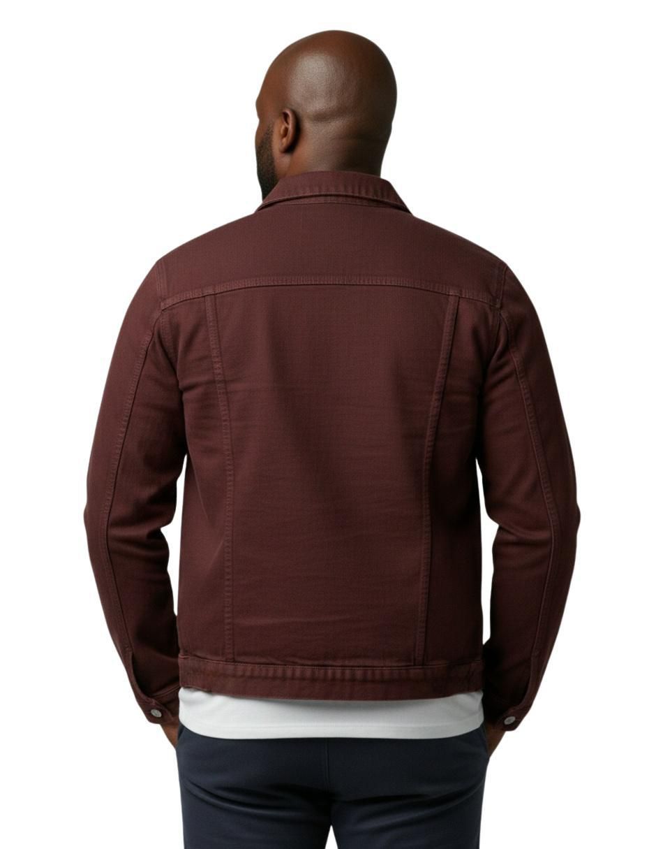 Chamarra denim de mezclilla con bolsillos para hombre 6