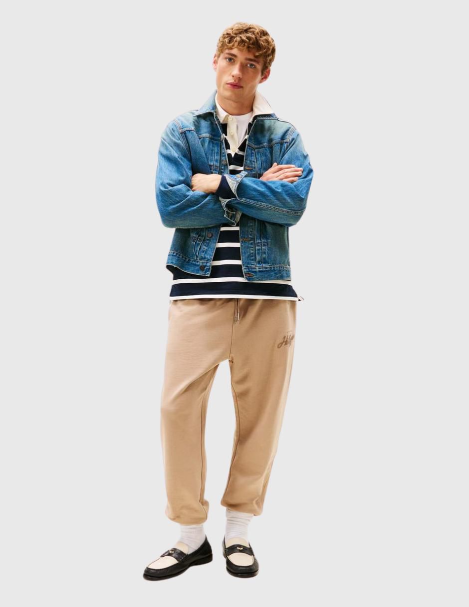 Pantalón jogger regular de algodón para hombre 2