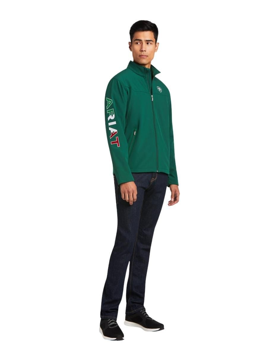 Chamarra rompevientos New Team Softshell México impermeable bolsa con cierre para hombre 4