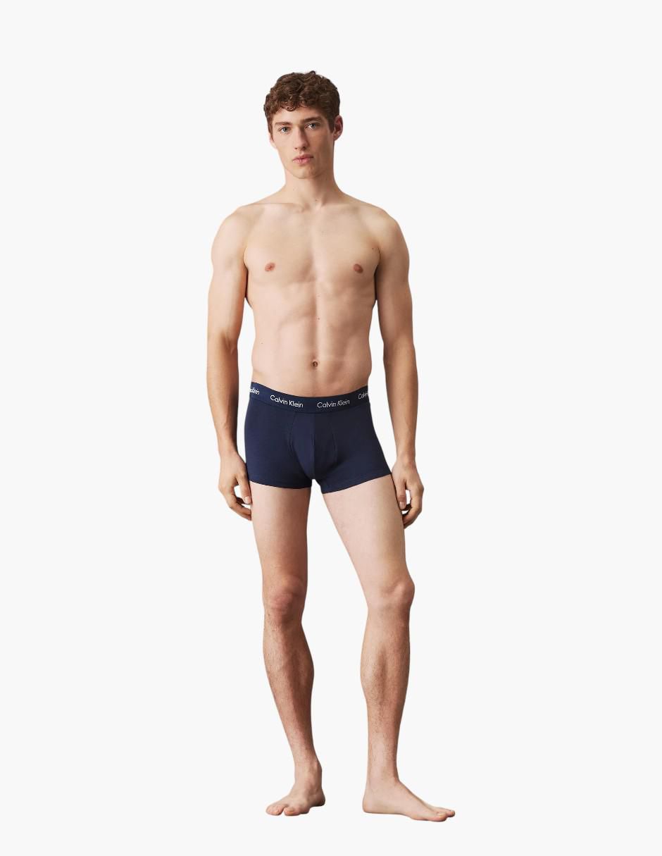 Set bóxer trunk de algodón para hombre 3 piezas 4