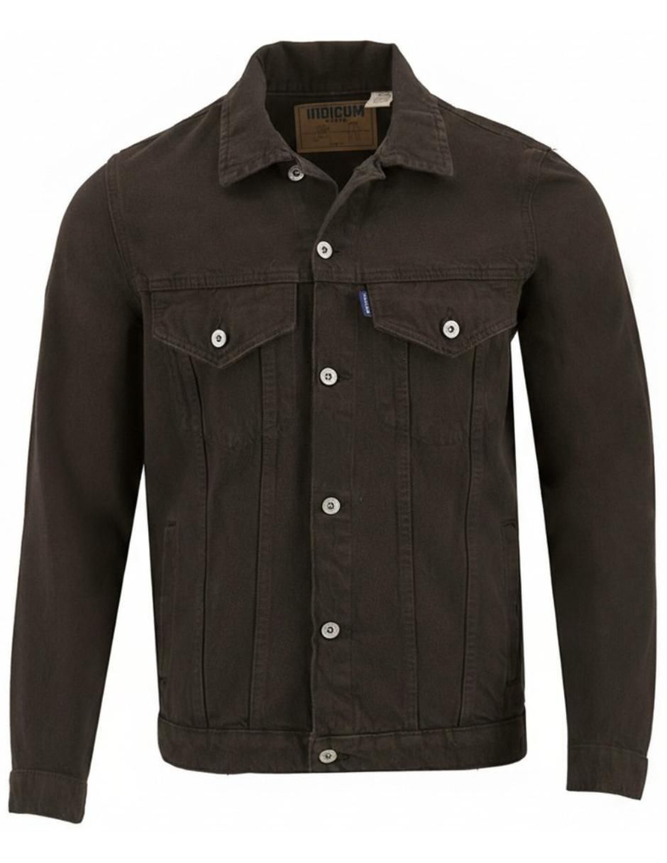 Chamarra denim de mezclilla con bolsillos para hombre 3