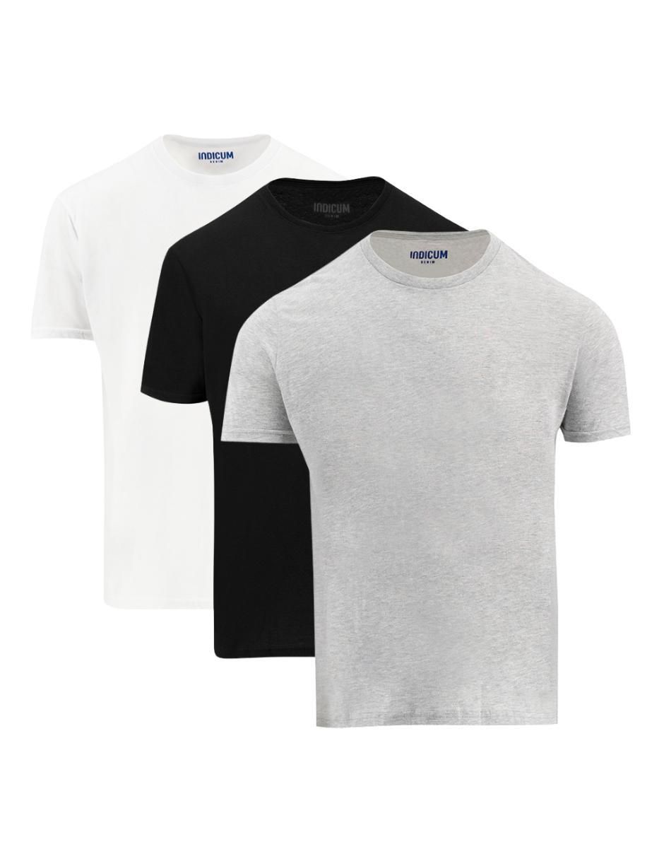 Set playera cuello redondo para hombre