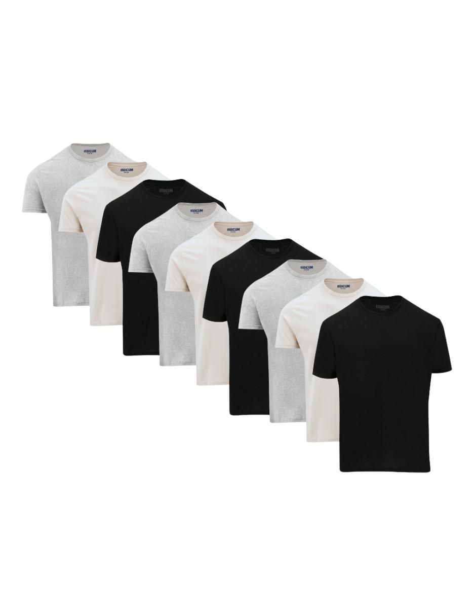 Set playera cuello redondo para hombre