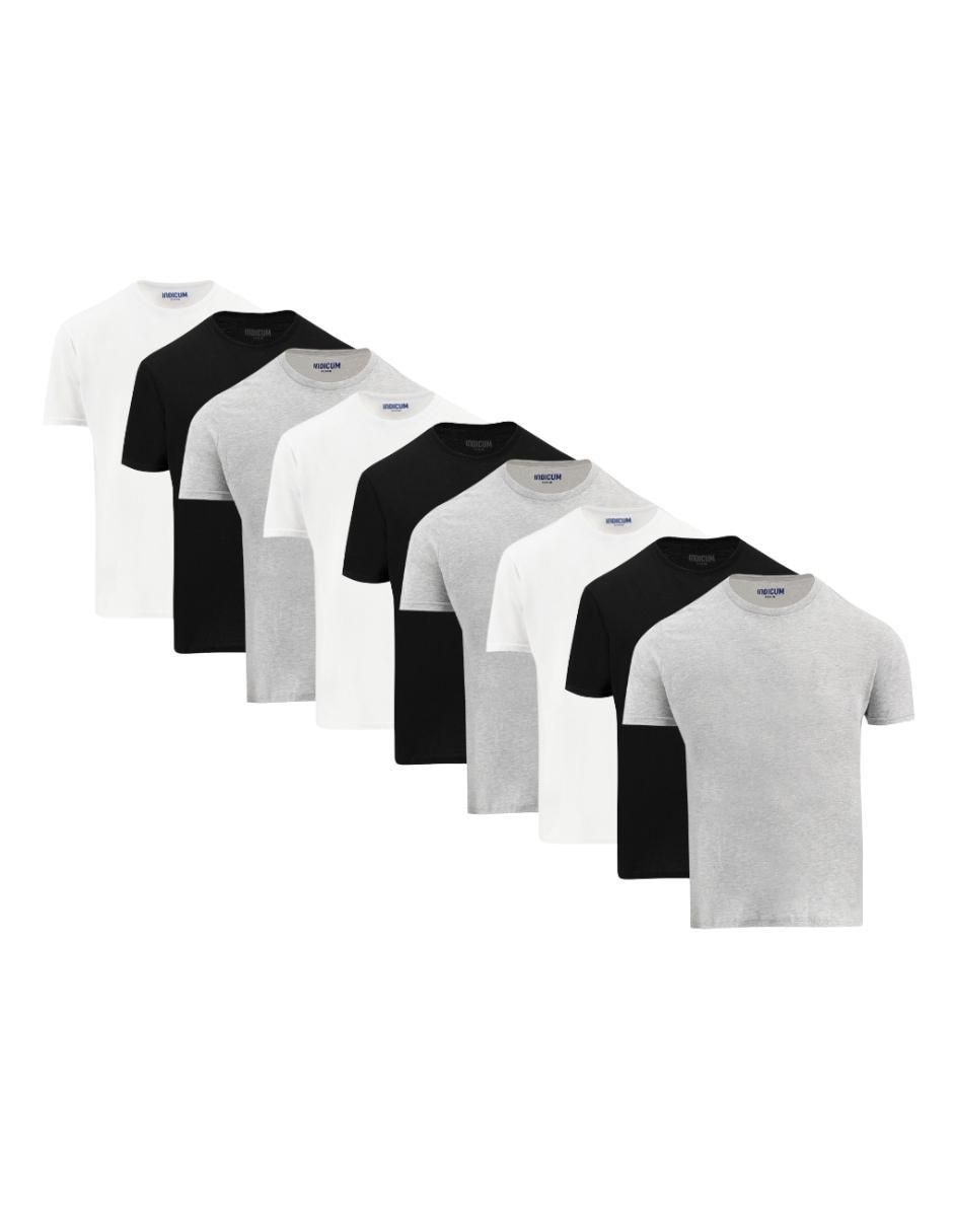 Set playera cuello redondo para hombre