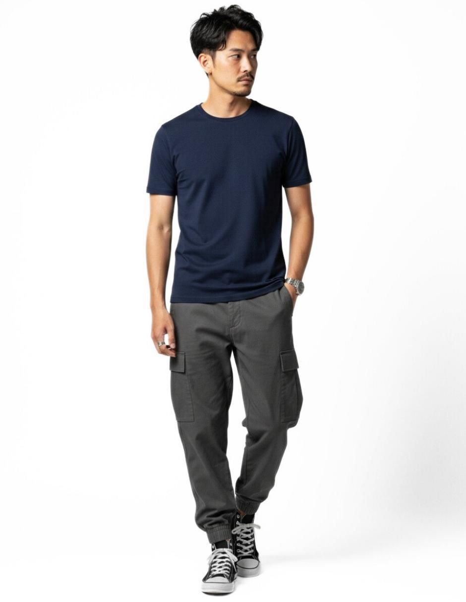 Set playera cuello redondo para hombre 3