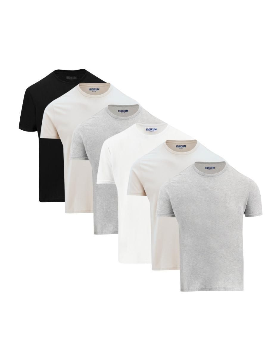 Set playera cuello redondo para hombre