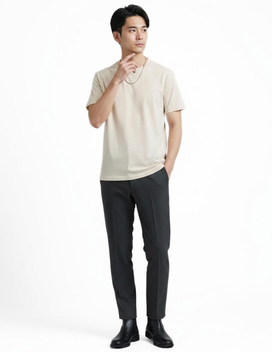 Set playera cuello redondo para hombre 4