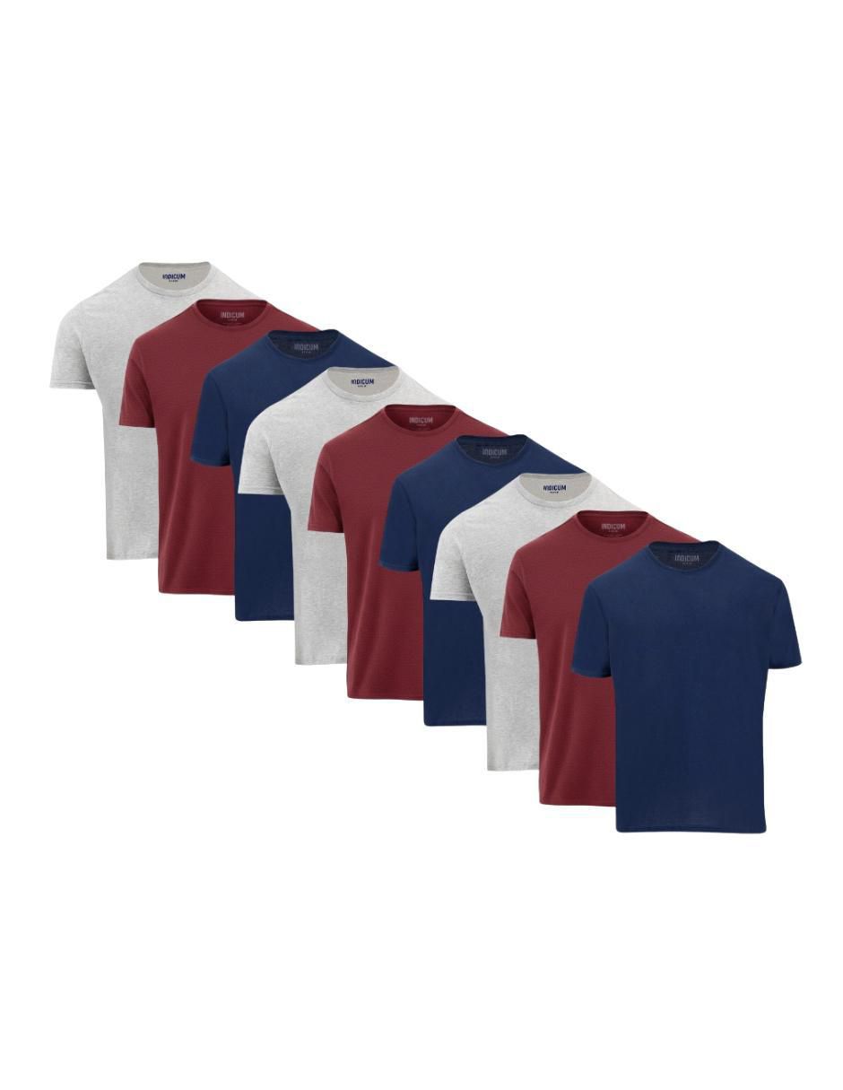 Set playera cuello redondo para hombre
