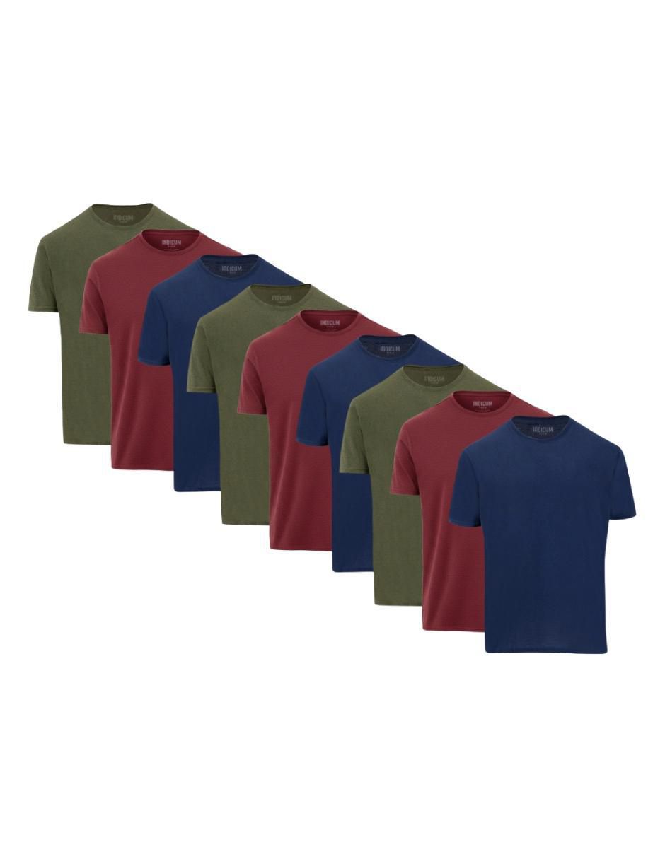 Set playera cuello redondo para hombre