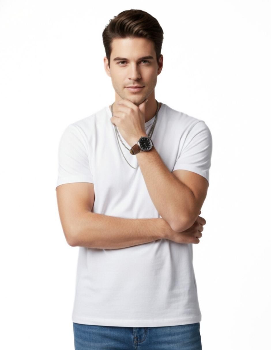 Playera Básicos cuello redondo para hombre