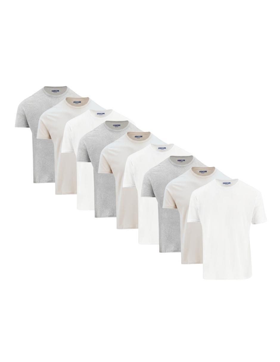 Set playera cuello redondo para hombre