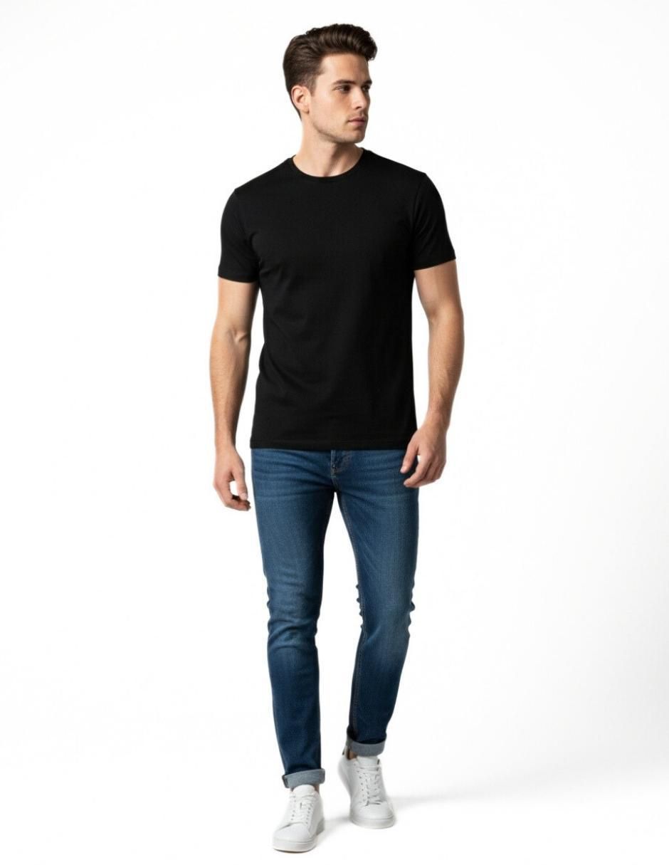 Set playera cuello redondo para hombre 2