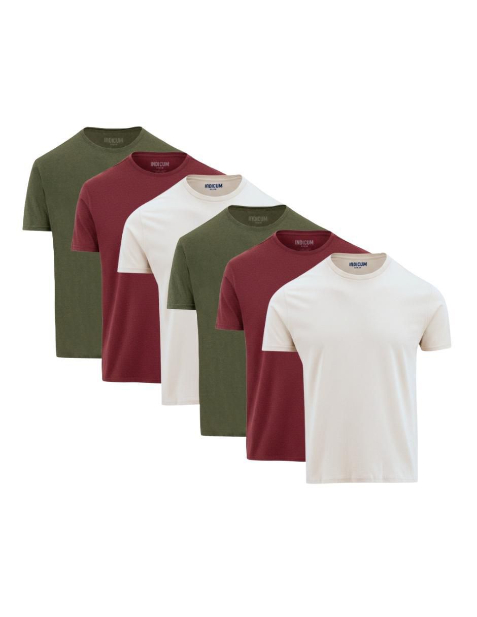 Set playera cuello redondo para hombre